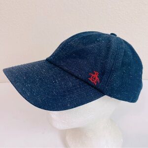 Original Penguin Navy Flecked Herringbone Baseball Cap OS